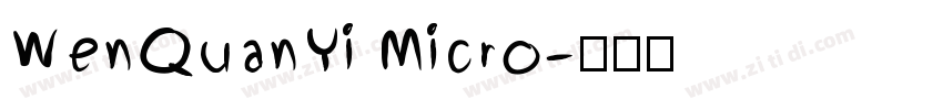 WenQuanYi Micro字体转换
